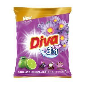 Diva Fresh Lotus & Lavender Detergent Powder 1Kg