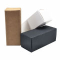 100pcs/lot White Black Brown Kraft Paper Diy Crafts Packing Box Paperboard Package Box Small Perfume Bottle Foldable Pack Box. 