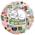 40pcs Book Stickers Aesthetic Vintage Reading Books Stickers for Laptop Scrapbook Journal Kids Girls Boys Stickers. 