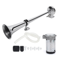 Car Air Horn 17 Inch 150DB 180W Car Siren Tone Pump Single Horn Compressor for Truck Car Boat Motorcycle - 12V. 