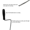 3 Meter Drain Cleaner Wire Spring Drainage Block Remover Machine Tool for Kitchen Sink, Wash Basin, Drainage Pipe Cleaner Drain Clog with Snake Like Flexible Steel Body. 