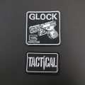 Tactical Morale Badge Personalized Patch GLOCK Creative Outdoor Backpack Stickers Embroidery Hook and Loop Patches. 