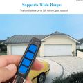 Valve Car Garage Frequency Key for Electric Clone Remote Control 433MHz 4 Channel Early Wisdom Xunba Professional ABCD Door Red, Black, Blue. 