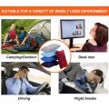 【HOT】 Travel Hiking Beach Car Plane Pillows PVC Portable Ultralight Inflatable Air Pillows Neck Support Headrest Camping Sleep Cushion. 