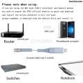 ZaozhixunbaPortable USB C to RJ45 Cable USB to Console Commissioning Cable Applies to the Configuration Cable of Cisco and Huawei H3C Switches 1.8m. 