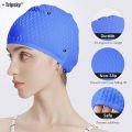 Silicone Swim Cap, Comfortable Bathing Cap Ideal for Curly Short Medium Long Hair, Swimming Cap for Women and Men, Shower Caps Keep Hairstyle Unchanged…. 