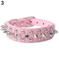 haosu® Pet Dog Rivet Collar Spiked Studded Strap Faux Leather Buckle Neck Collar. 