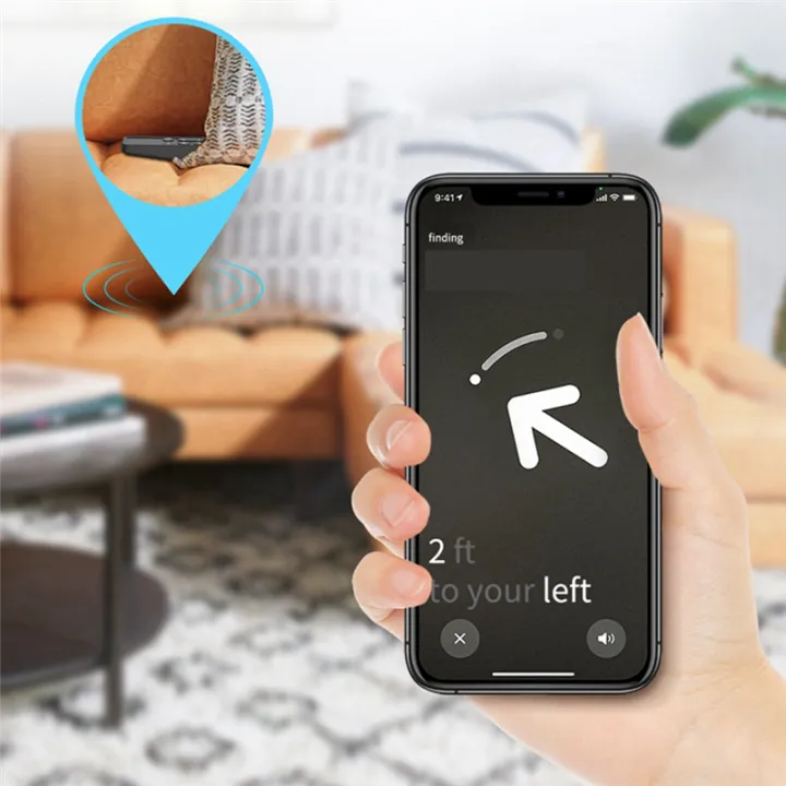 For%202017%20Apple%20TV%20HD/4K%20Siri%20Remote%20TV%20Siri%20Remote%201St%20Gen%20Case%20with%20for%20AirTag%20Holder%20Anti%20Slip%20Silicone%20Cover,%20Black%20-%20Image%205