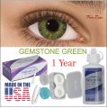 Colour GEMSTONE GREEN- Fresh Look ggcl Color Blends Contact Lens - Full Set - Color Contact Lens (Replacement Cycle: 12 Month). 