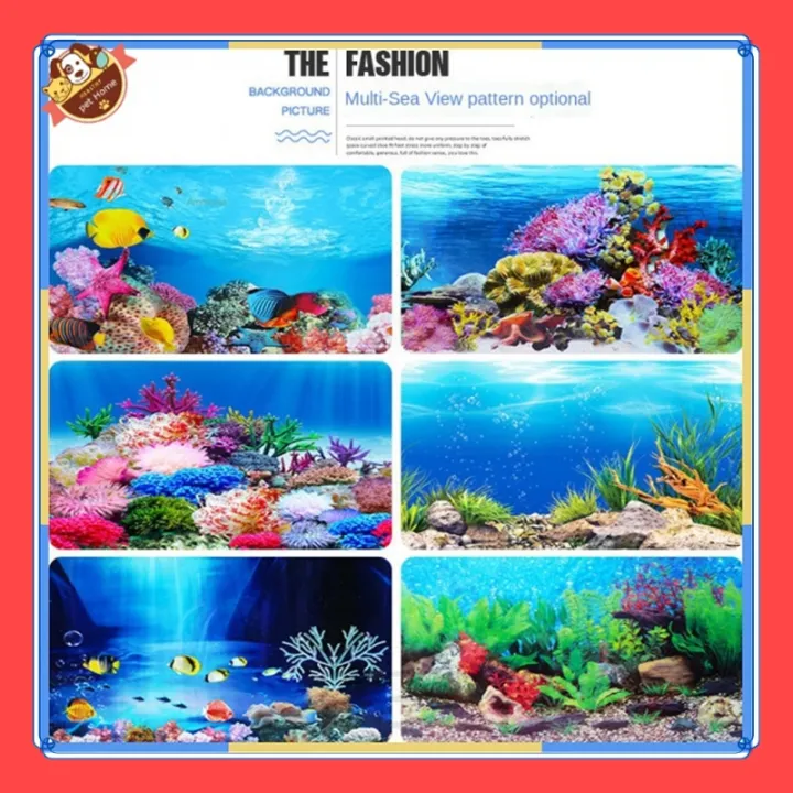 VibeVendor%203D%20Aquarium%20Background%20Fish%20Backdrop%20Static%20Cling%20Wallpaper%20Sticker%20Fish%20wallpaper%20background%20sticker%20painting%20-%20Image%206