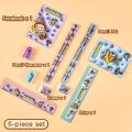 Cute Capibara Labubu Stationery Set 3D with Notebook Study Stationery Kit Ruler Students Back to School Gift. 