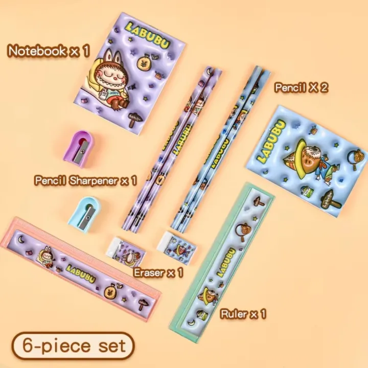 Cute%20Capibara%20Labubu%20Stationery%20Set%203D%20with%20Notebook%20Study%20Stationery%20Kit%20Ruler%20Students%20Back%20to%20School%20Gift%20-%20Image%204