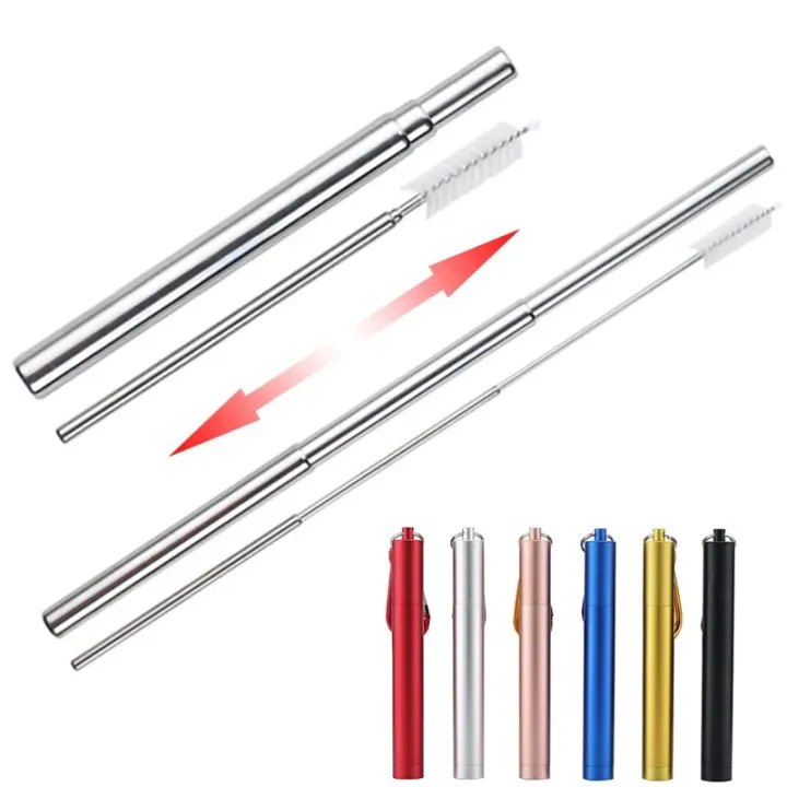 straw%20Reusable%20Stainless%20Steel%20Metal%20Telescopic%20Straw%20Collapsible%20Portable%20Travel%20Drinking%20Folding%20Straw%20Set%20with%20Cleaning%20Brush%20CaseParty%20Supplies%20-%20Image%202