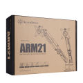 SilverStone ARM21B gas spring swing dual monitor mount. 