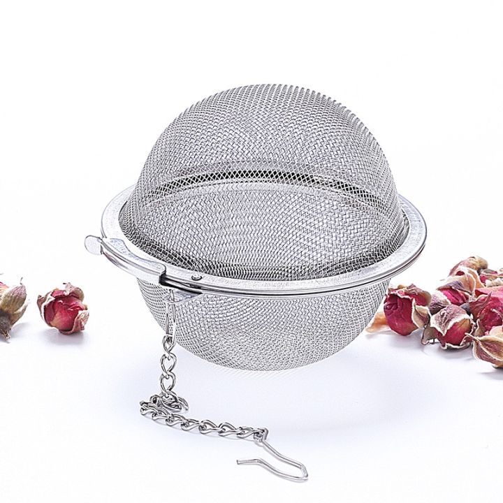 【NEW】 5 Size Stainless Steel Tea Infuser Sphere Locking Spice Tea Ball ...