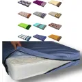cotton mattress bed cover with zip opener multy clour. 