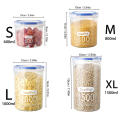 Food-grade Sealed Jars Large Capacity Transparent Plastic Sorting Grain Cans Pot Kitchen Refrigerator Preservation Storage Box. 