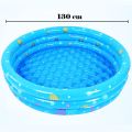 Intime 3 Ring Swimming Pool - 130cm Portable 3 Layer Circle Baby Swimming Pool. 
