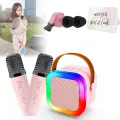 Kids Professional Microphones To Sing BT Sound Box Blootooth Mini Speaker Karaoke Machine Full Set Bluetooth Equipment For Home. 