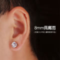 【Top Picks】Magnet Earrings Men's Ear Clip Men's Rhinestone Ear Clip Japanese and Korean Women's Magnetic Hip Hop Niche Single Earrings. 