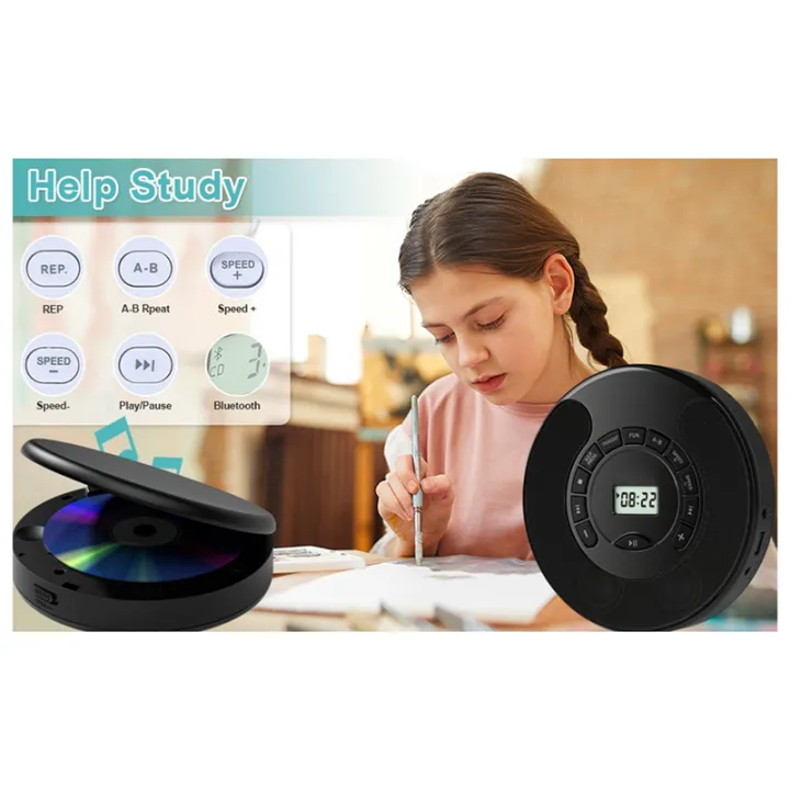 New%20Portable%20CD%20Player%20,Dual%20Bluetooth%20Model,USB%20Player,Dual%20Stereo%20Speakers,A-B%20Repeat,AUX%20,Play%20Speed%20Control%20Black%20-%20Image%207
