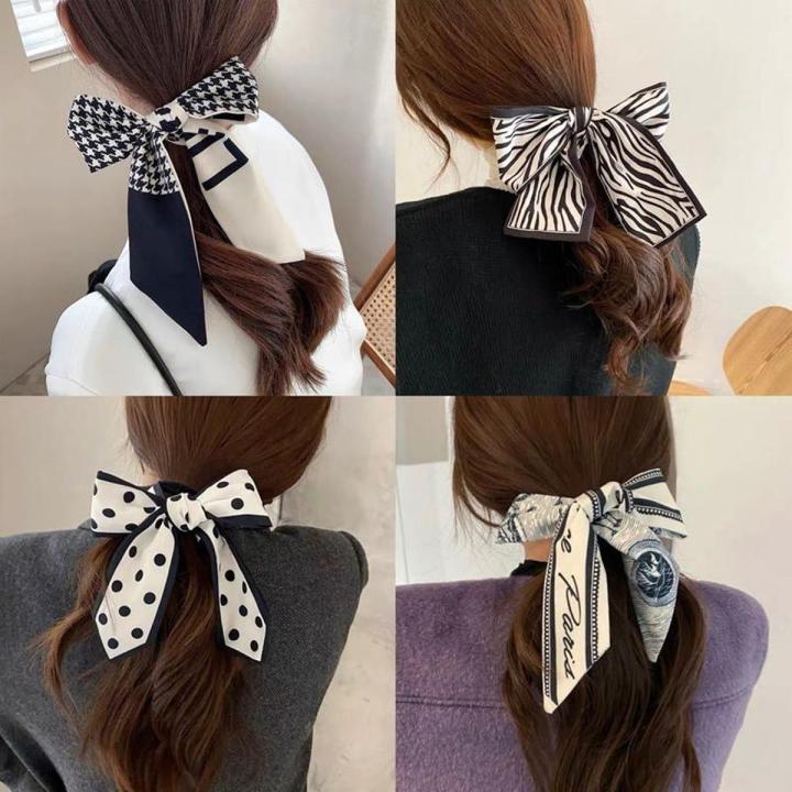 Small Silk Scarf For Hair Retro French Silk Scarf Hair Band Small