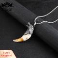 Carat Men Pendant Jewelry Men's Wolf Teeth Pendant Necklace Punk Style Lightweight Electroplated Neck Jewelry for Daily Party Dating Buyers' Favorite Punk Style Men Necklace. 