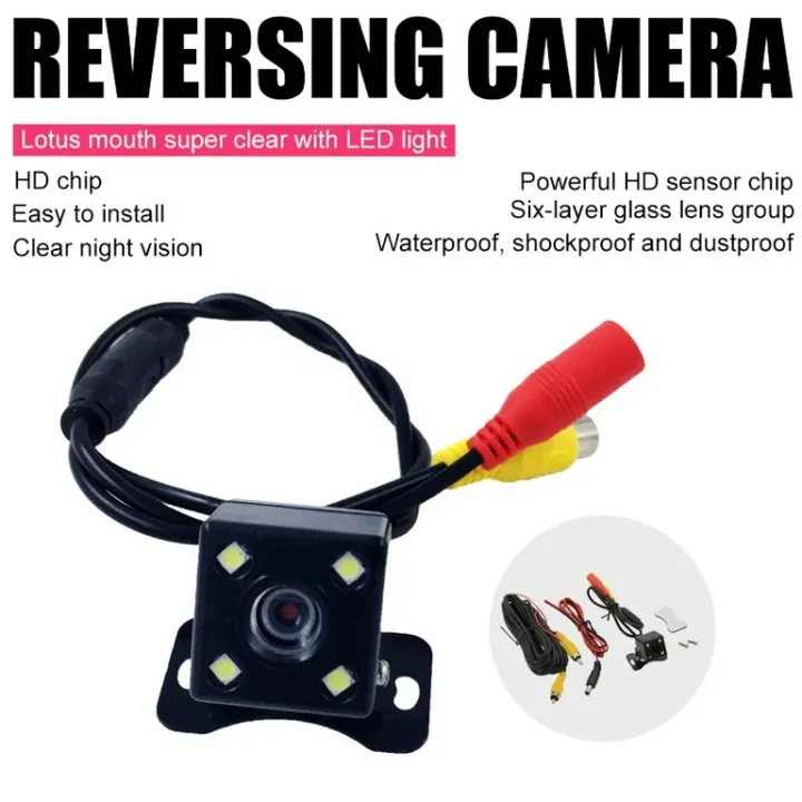 4%20LED%20Vehicle%20Reverse%20Camera%20With%20Night%20Vision%20Waterproof%20With%20Cables%20-%20Image%207