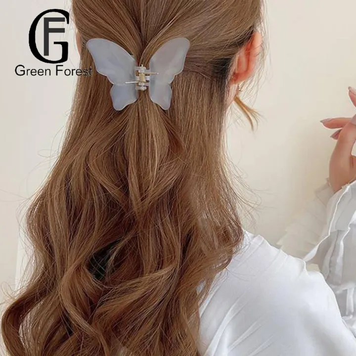 Fixed%20Hair%20Accessory%20Hair%20Claw%20Women%20Clip%20Shape%20Solid%20Color%20Double%20Layers%20Anti-slip%20Decoration%20Fixation%20Ponytail%20Lady%20Elastic%20Gripper%20Hair%20Claw%20Clip%20-%20Image%204