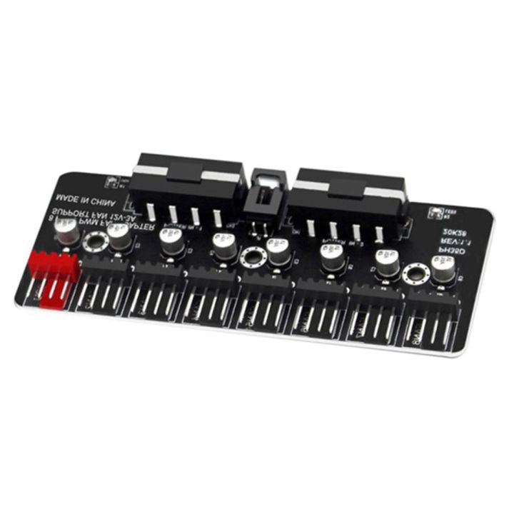 Pwm Expander 2PCS PWM Fan Hub Desktop Computer CPU Fan Expander Supports 3-Pin 4-Pin ...