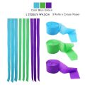 Under the Sea Themed Blue Green Mermaid Birthday Party 3 Rolls Crepe Paper Streamer Hanging Backdrop Baby Shower DIY Decorations. 