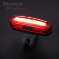 Deemount Rechargeable COB LED USB Mountain Bike Tail Light Taillight MTB Safety Warning Bicycle Rear Light Bicycle Lamp-Red Blue Pink. 