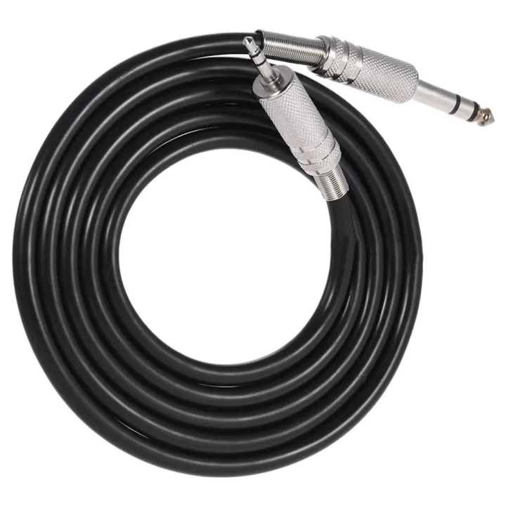 QUANBU%204.9ft%203.5mm%201/8%20inch%20Male%20to%206.35mm%201/4%20inch%20Male%20TRS%20Stereo%20Audio%20Cable%20Hot%20Black%20-%20Image%204