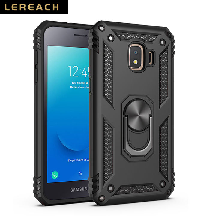 Lereach%20For%20Samsung%20Galaxy%20J2%20Core%20/%20J260%20Back%20Cover%20TPU+PC%20Hard%20Ring%20Car%20Ring%20Bracket%20Shockproof%20Mobile%20Phone%20Case%20-%20Image%202