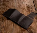 【ALLGOOD】 Leather Wallet For Men The Secret Life Of Walter Mitty Vintage Crazy Horse Cow Leather Handmade Money clips  Leather male Purse Money Bag with coin pocket WF207. 