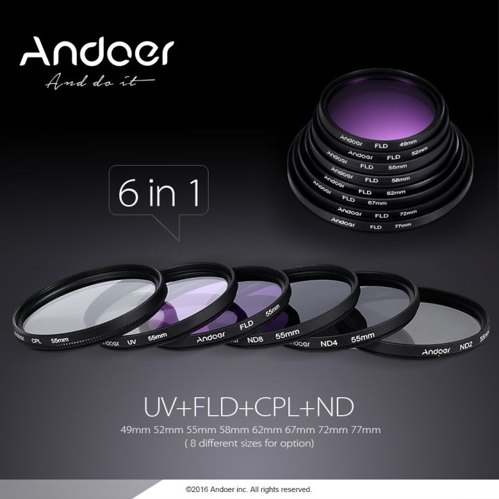 Andoer%2049mm%20Lens%20Filter%20Kit%20UV+CPL+FLD+ND(ND2%20ND4%20ND8)%20with%20Carry%20Pouch%20/%20Lens%20Cap%20/%20Lens%20Cap%20Holder%20/%20Tulip%20&%20Rubber%20Lens%20Hoods%20/%20Cleaning%20Cloth%20-%20Image%204