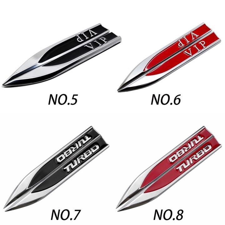 2pcs%20Sport%20VIP%20Turbo%20Metal%20Car%20Side%20Body%20Sticker%20Auto%20Rear%20Emblem%20Badge%20Decal%20-%20Image%203