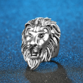 Men's Silver Lion Ring Stylish Durable Jewelry. 