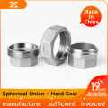 304 stainless steel inner thread spherical union hard sealing water pipe union screw thread can be screwed freely for water heat. 
