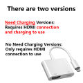 Lightning to HDMI Digital AV Adapter 1080P HD Video Sync Screen Connector Cable with Charging Port For 14 13 12. 