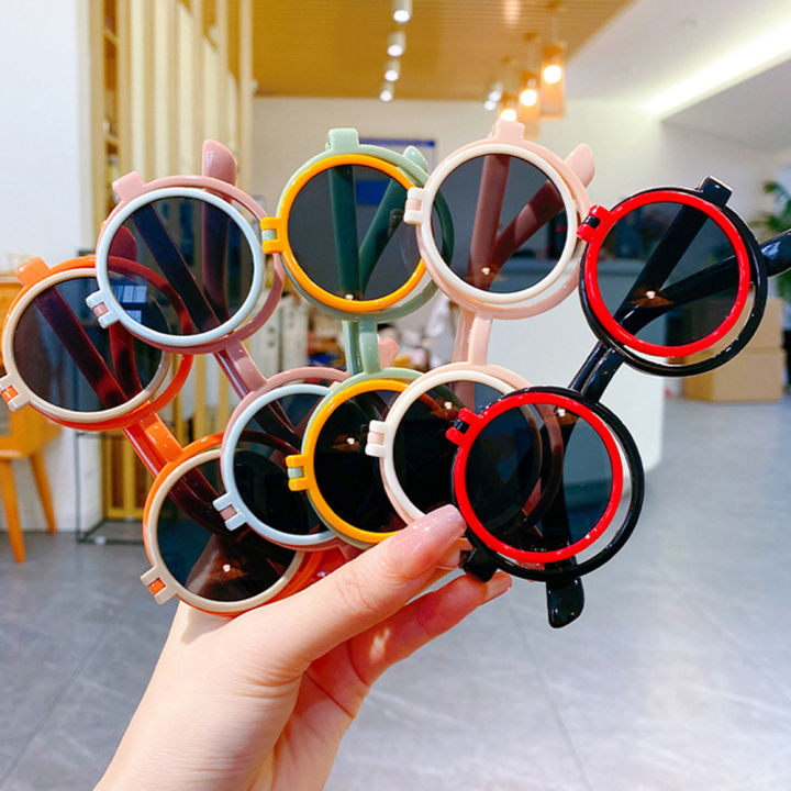 Lovely%20Children's%20Flip%20Sunglasses%20Cartoon%20Children%20Sun%20Glasses%20Fashion%20Round%20Boys%20Girls%20UV-Protection%20Shades%20Eyewear%20UV400%20-%20Image%203