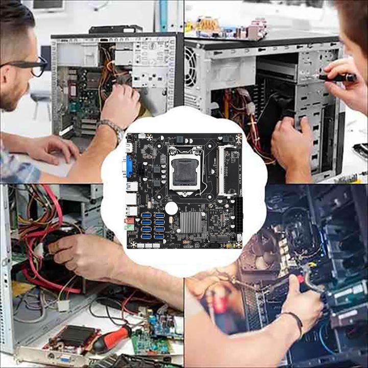 B75E%208%20Card%20BTC%20Mining%20Motherboard+G630%20CPU+SATA%20Cable%20B75%20Chip%20LGA1155%20DDR3%20RAM%20MSATA%20ETH%20Miner%20Supports%208%20USB3.0%20Ports%20-%20Image%203