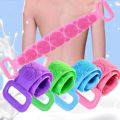 Silicone Back Scrubber Bath Shower Silicone Body Massage Brush / Silicone Bath Towel Exfoliating Body Brush Belt Cleaning Shower Strap Double-Sided Washing Towel Scrubber. 