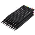 Fineliner Pen Set 12/24/36/48 60 Colors 0.4mm Micron Liner Marker Pen Color Drawing Sketch Art Fine Liner Pen Set. 
