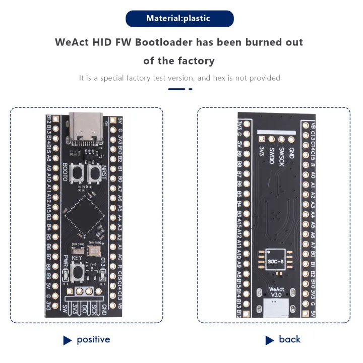 Zunedhys STM32F401 Entwicklung Board, STM32F401CEU6 STM32F4 Lernen Board, UnterstüTzung für MicroPython/Programmierung