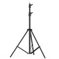 Portable Metal Light Stand Heavy Duty Adjustable Photography Tripod Stand Max. Height 200cm/78.74in with 1/4 Inch Screw for Photo Studio Reflector Softbox LED Video Light Ring Light. 