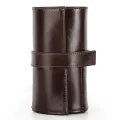 【Miga Plaza】Leather Watch Box Organizer for Men Travel Storage Bag Luxury Retro Oil Wax Skin Roll Up Package Case for Watch Portable Display. 