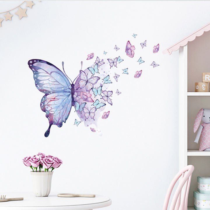 Purple%20Butterfly%20Wall%20Stickers%20For%20Bedroom%20Living%20Room%20Girls%20Room%20Wall%20Decals%20Layor%20-%20Image%205