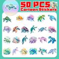 10/50pcs Blue Sea World Turtle Stickers Pack for Kid Cartoon Graffiti Decals Scrapbooking Luggage Laptop Skateboard Wall Sticker. 