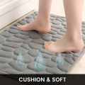 Bath Mat Non-Slip Memory Foam Bath Mat Bath Mat Bathroom Shower Mat Coral Fleece Softness Highly Absorbent Washable Bathroom Rug Bath Mat for Bathroom Kitchen Entrance 40x60. 